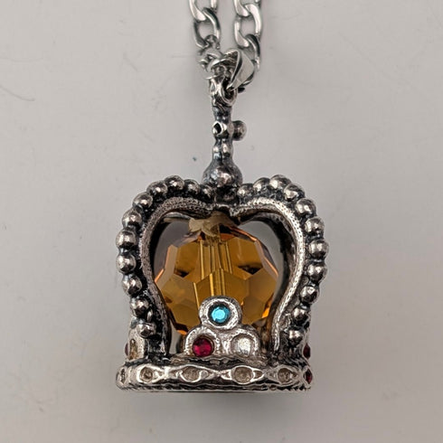 1979年 英国ヴィンテージ 王冠型ペンダント ネックレス付 GDM